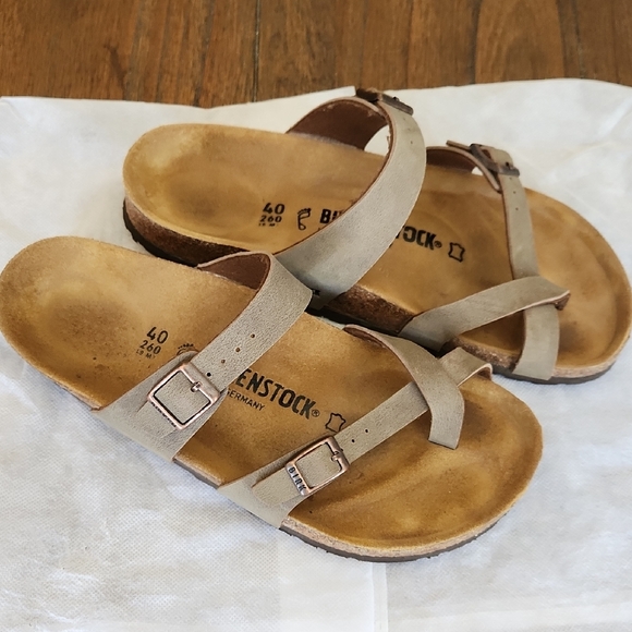 Birkenstock Taupe Sandals - Picture 2 of 6